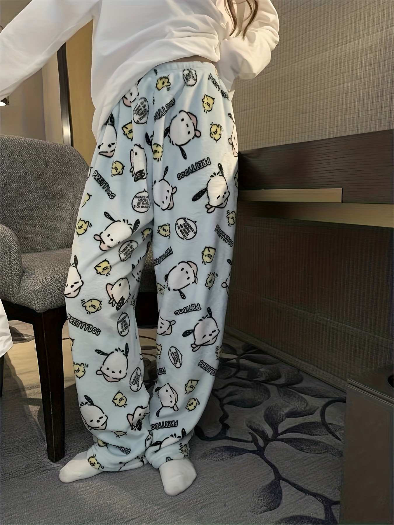 Sanrio Pochacco cartoon Patter - مراجعة Women'S Fashion Pajamas وسعره
