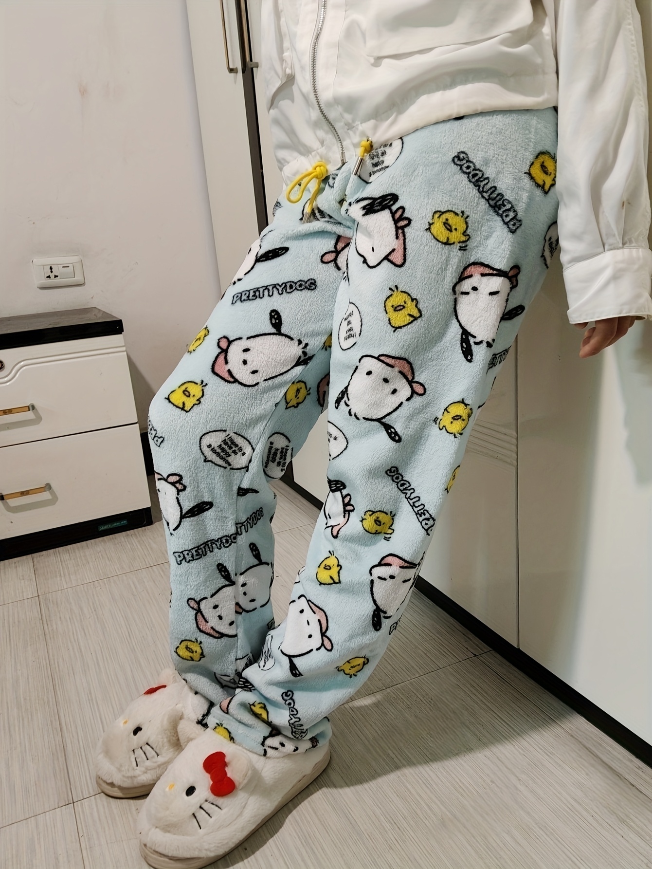 Sanrio Pochacco cartoon Patter - مراجعة Women'S Fashion Pajamas وسعره