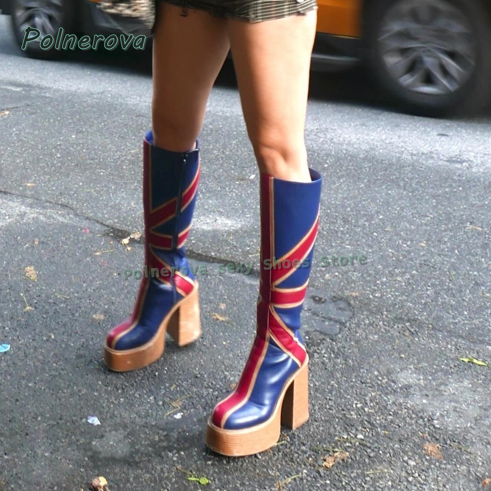 Union Jack Platform Fashion Bo - مراجعة Women Fashion Trend 2025 وسعره